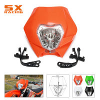 รถจักรยานยนต์ที่มีสีสันสากลพลาสติกไฟหน้าไฟหน้า Frontlight สำหรับ KTM SX SXF SXS SMR EXC EXCF XC XCF XCW XCFW E Nduro