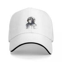 SDGA Chimp Wearing Headphones Listening to music Cap Baseball Cap Sunscreen Men caps Womens