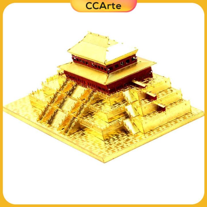 โมเดลปริศนาโลหะ-ccarte-3d-รูปปั้นตกแต่งบ้านวัดไทเหอจีน