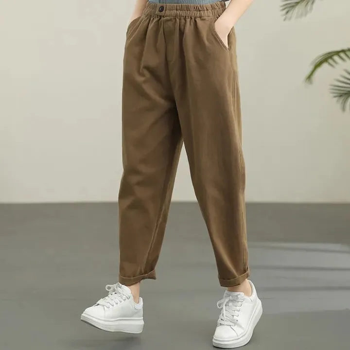 baggy cropped pants