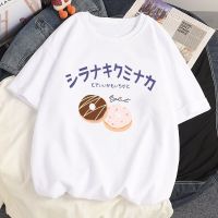 Tshirt Cotton Tshirt Kawaii Doughnut Printed Anime Loose Short Sleeved T