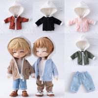 Ob11ตุ๊กตาเสื้อผ้า Obitsu11 Casual Hooded Jacket Trench Coat หรือกางเกงลำลองสำหรับ Gsc, Ymy Body, Ufdoll, P9, 112bjd อุปกรณ์เสริม