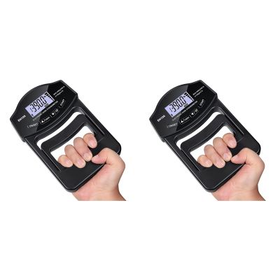 2X Grip Strength Tester, 396Lbs/180Kg Digital Hand Dynamometer Grip Strength Meter USB LCD Screen Hand Grip Dynamometer