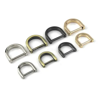 【CC】♠✕  1pcs Metal Detachable open screw Dee D buckle shackle clasp for Leather strap belt handle shoulder webbing