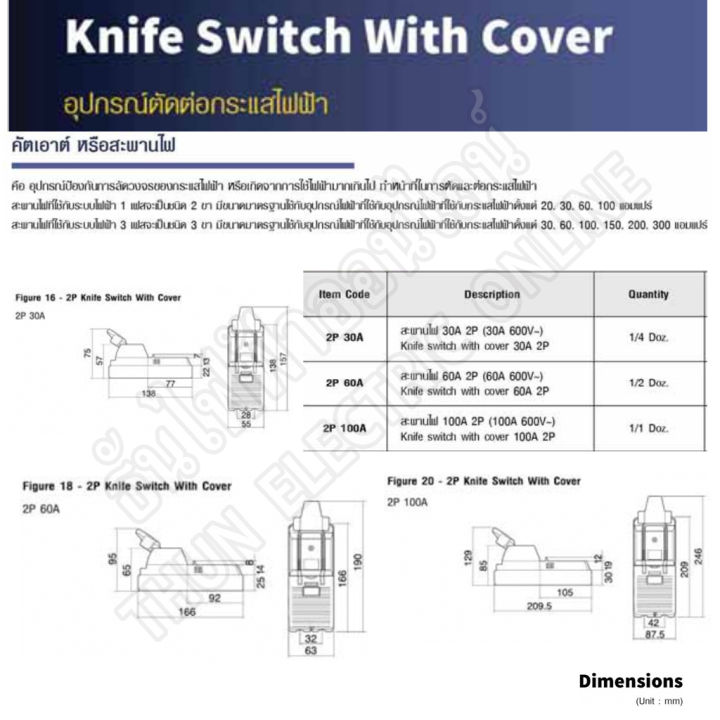 chang-คัทเอ้าท์-สับ-1-ทาง-2pและ3p-กดเลือกแอมป์-ตัวเลือก-30a-60a-100a-knife-switch-with-cover-cut-out-สะพานไฟ-ตราช้าง-ของแท้-พร้อมส่ง-ธันไฟฟ้าออนไลน์