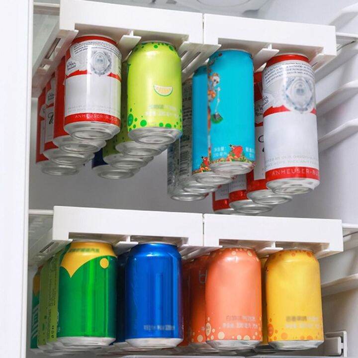 A LAU Sliding Plastic Space Saving For Soda Can Beverage Kitchen