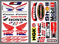 สติ๊กเกอร์แต่งรถ NGK SHELL Mobill1 HONDA RACING CRF (แดง) รถมอเตอร์ไซค์ บิ๊กไบค์ สติ๊กเกอร์ติดกระจก แต่งรถรถยนต์ ติดข้างรถ ติดหมวกกันน็อค จำนวน 2 แผ่น