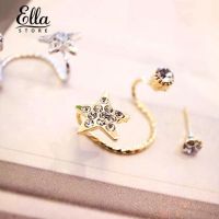 Ellastore 1 Pc Womens Elegant Earring Rhinestone Ear Cuff Warp Clip Ear Stud