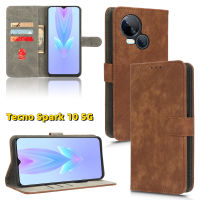 เคสหนังเคส Spark10สำหรับ Tecno Spark 10 5G 4G เคสป้องกัน Rfid เคสแบบพับปิดได้กระเป๋าเงินใส่บัตรกรอบแบบคลาสสิกสำหรับธุรกิจ