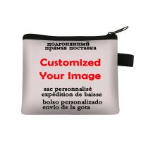 【CW】✻℗✥  Personalized Wallets Men Woman Canvas Print Kids Short Purse Custom Photo Wallet Best Money Big