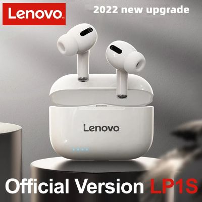 （Orange home earphone cover）   Lenovo ใหม่ LP1s TWS บลูทูธหูฟัง5.0หูฟังไร้สายชุดหูฟังกีฬากันน้ำหูฟังลดเสียงรบกวนพร้อมไมโครโฟน