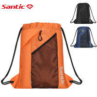 Santic 15L กระเป๋าจักรยานกันน้ำและกระเป๋าเป้สะพายหลังปีนเขาความจุขนาดใหญ่กีฬากลางแจ้ง Drawstring กระเป๋าเก็บจักรยาน W0P085