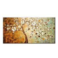 Barocco Large Abstract Flowers Painting Home Decor Wall Art Pictures Handpainted Floral Oil Paintings on Canvas for Living Room