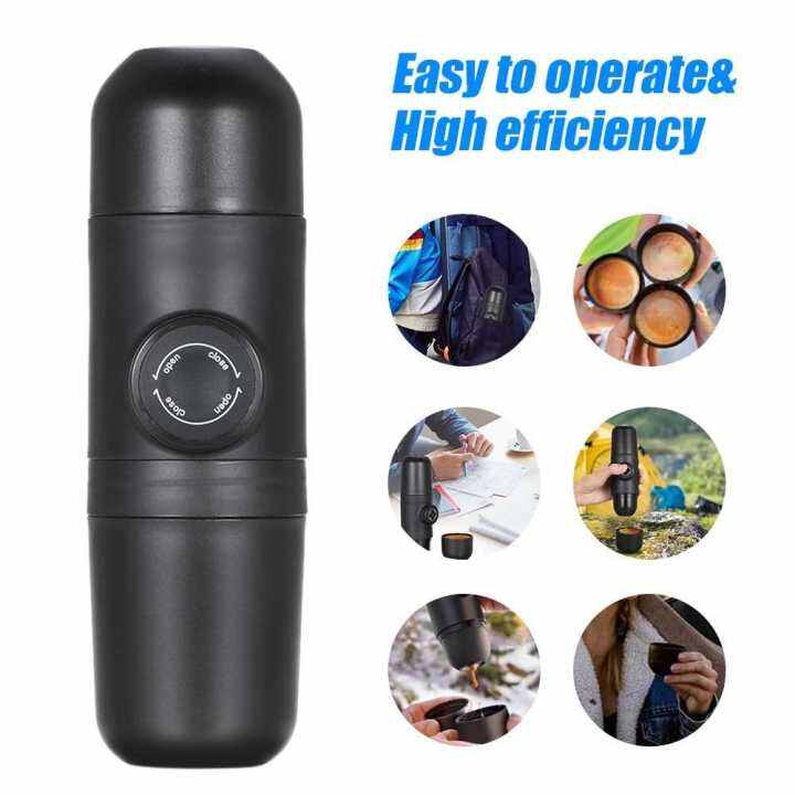Manually Operated Portable Coffee Maker Espresso Machine Mini Coffee Maker (Standard) Lazada