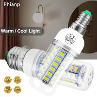 [HOT QQZIWWUJJWG 104] Phianp E27 E14 220โวลต์ LED ข้าวโพดหลอดไฟ24 36 48 56 69 72 LEDs SMD 5730 L Ampada หลอดไฟ LED โคมระย้าเทียน LED แสง Bombilla