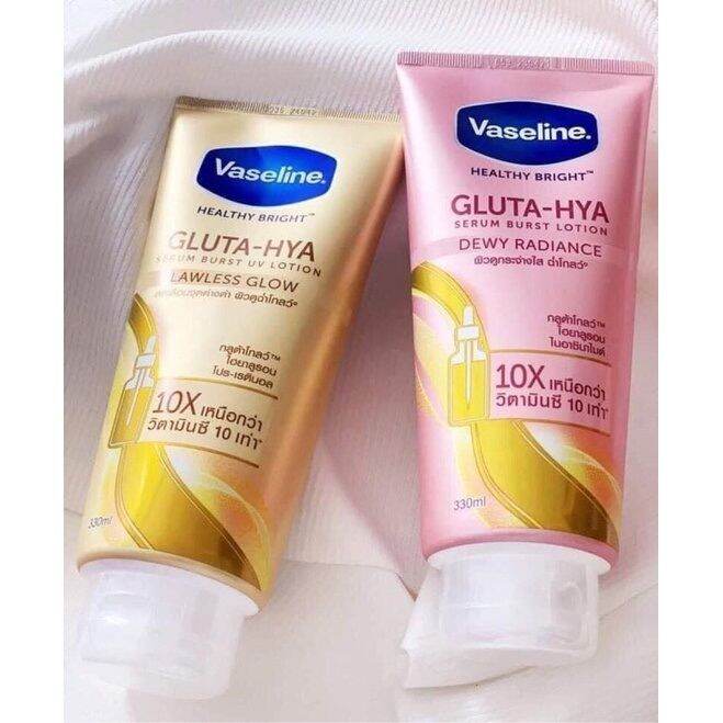 Vaseline GlutaHya Flawless Glow Body Lotion Cream Softening