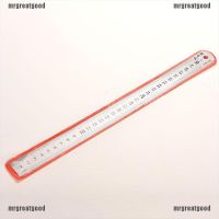 [MrGreat] 30cm Stainless Metal Ruler Metric Rule Precision Double Sided Measuring Tool 3CC [Good]