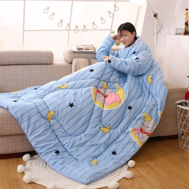 ผู้ใหญ่แขนบ้านผ้านวมขี้เกียจหนาถุงนอนเด็กผ้านวมกันเตะอเนกประสงค์ผ้าห่มอุ่นผ้าห่มผ้านวมหลัก