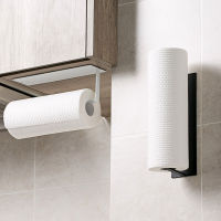 Towel Bars Paper Holders Non Perforated Toilet Paper Hanger Roll Paper Holder Fresh Film Storage Rack Kitchen Wall Hanging Shelf