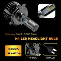 2ชิ้น H7 H4 LED ไฟหน้าสำหรับรถยนต์หลอดไฟ12โวลต์4300พัน5000พัน6500พัน8000พัน CSP F2 H1 H3มินิไฟตัดหมอกไฟหน้าอัตโนมัติด้านหน้าโคมไฟ