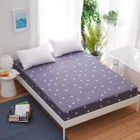 1pc Printed Cotton Fitted Sheet Mattress Cover Sheets For Bed Four Corners With Elastic Band Bed Sheet(No Pillowcases)bed cover