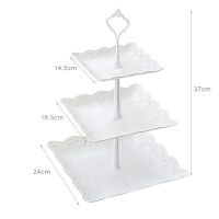 High Quality 3 Tier Cake Stand Tray Decor Round Cupcake Wedding Birthday Party Afternoon Tea Cake Stand