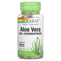 Solaray Aloe Vera Gel Concentrate 2000 mg 100 VegCaps