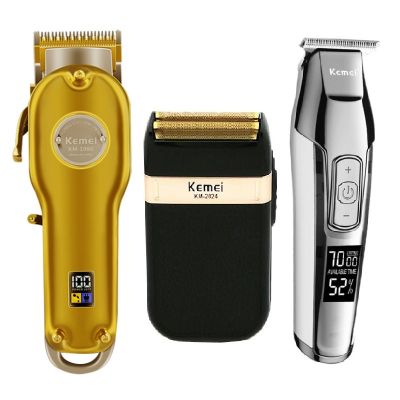 Kemei Professional Hair Trimmer Powerful Electric Hair Clipper Shaver Hair Shaving Machine Hair Cutting Beard Electric Razor