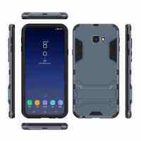 Samsung J4 Plus ฝาหลังมีขาตั้ง กันกระแทก ด้านนอก แข็ง ด้านใน นิ่ม ตั้งได้ Samsung Galaxy J4 Plus 2018 Hybrid PC Phone Case Stand Cover กันกระแทก ด้านนอก แข็ง ด้านใน นิ่ม