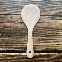 ✣▧ Wooden rice spoon spatula Household wooden spatula Non-stick skillet Long handle kitchen cooking spatula Wooden soup spoon