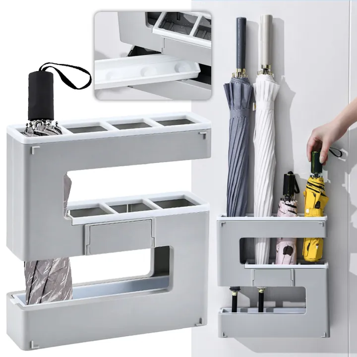 Umbrella Storage Rack Umbrella Holder No Punching Umbrella Storage Rack ...