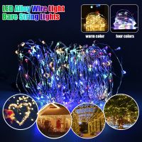 1/3/5M LED String Lights Copper Silver Wire Garland Light Waterproof Fairy Lights For Christmas Wedding Party Decoration