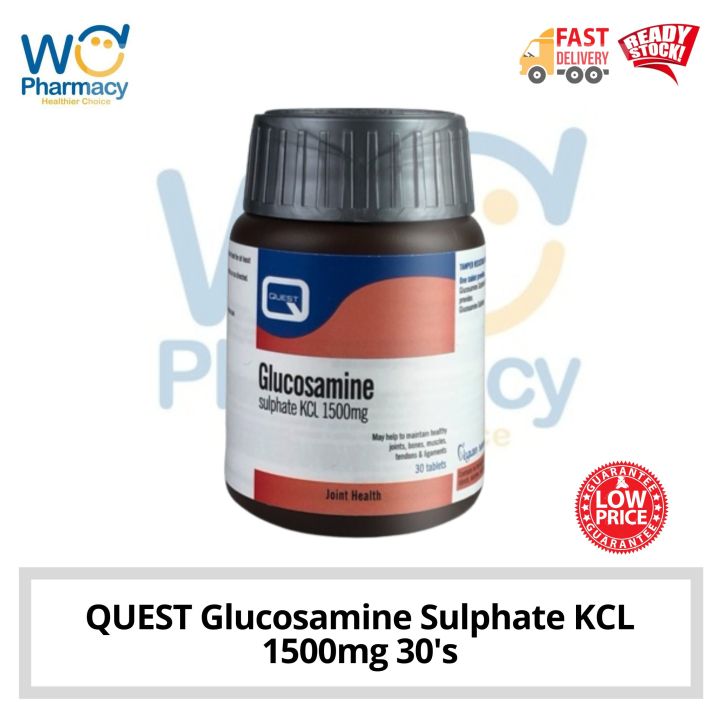 QUEST Glucosamine Sulphate KCL 1500mg 30's Joint health Exp 07/2024 Lazada