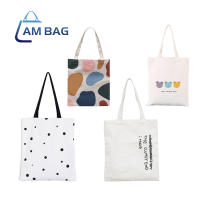 AmBag ʕ•ᴥ•ʔ กระเป๋าผ้า กระเป๋าสะพาย กระเป๋าผ้าแคนวาส กระเป๋าสไตล์มินิมอลเกาหลี