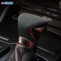 Ultrasuede Top Suede Wrap Gear Shift Knob ABS Trim Cover Sticker For Lexus ES Es300h UX Ux250h F Sport 2020 2021 Accessories