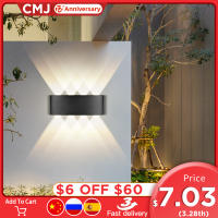 LED Wall Lamps IP65 Outdoor Lighting Waterproof Garden Lights 85-265V Interior Wall Light Aluminum For Balcony Porch Stairs Lamp