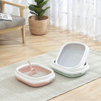 Anti Splash Cat Litter Box Sandbox Cat Semi-Enclosed Fresh Step Big Space Cats Toilet Training Kit Easy To Clean For Kitten Cats