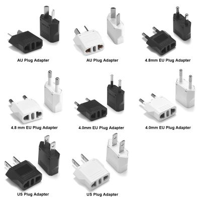 【CW】✻₪  AU Plug European Korea America US To Russia 2Pin Converter Socket