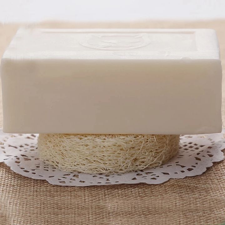 150pcs-natural-loofah-luffa-loofa-slices-handmade-loofah-soap-box-tray-tools-cleaner-sponge-facial-soap-holder