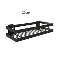 Bathroom Hradware Accessories 20-50cm Modern Matte Black Bathroom Corner Shelves Kitchen Wall Shelf Shower Shampoo Storage Rack