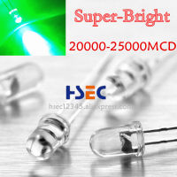 Super bright LED 5มิลลิเมตรสีเขียว1000ชิ้นสีแดงสีฟ้าสีขาวสีเหลืองไดโอด F5รอบไฟโคมไฟ lightt เปล่ง LED ไดโอดกระพริบ