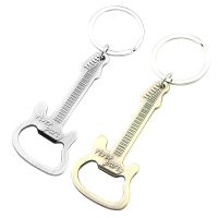 Metal Beer Keychain Bottle Opener Guitar Shape Kitchen Accessories Wedding Party Favor Gifts For Guests Car Bag Ornament 50g