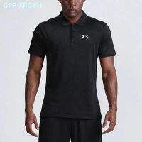 Under Armour ชุดเสื้อโปโลมีปกเสื้อเสื้อยืดเล่นกอล์ฟวิ่งสำหรับผู้ชาย,ชุดเสื้อผ้าทำจากผ้าไหมน้ำแข็งแห้งเร็วสำหรับฤดูร้อน