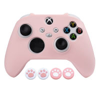 0 "": เคสซิลิโคนอ่อนนุ่มสีชมพูสำหรับ X Series Sx Controller Skin Gamepad Cover อุปกรณ์เสริมเกมสำหรับ XSX เคสจอยสติ๊ก