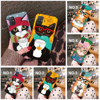 Casing หรับ OPPO A91 F15 A81 A92 A72 A52 A93 A94 Reno 2 2Z 2F 3 4 5 5K 6 4Z 6Z Lite Pro Plus A92S W205 Cat And Coffee Pig Pattern Phone เคสโทรศัพท์