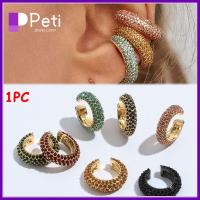 PETI JEWELLERY ผู้หญิง ไม่เจาะ งานสังสรรค์ ของขวัญแฟชั่น ต่างหู CZ Cuff พลอยเทียม ที่ครอบหู Cubic Zirconia ไม่มีต่างหูเจาะ