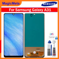 MagicMeta OLED หน้าจอขนาดเล็กสำหรับ Samsung Galaxy A31 SM-A315F A315สัมผัสหน้าจอ LCD หน้าจอดิจิตอลชิ้นส่วนสำหรับ A31 Samsung Galaxy A315F แอลซีดี