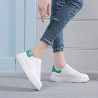 POCA SHOES Fashion WhiteFariway รองเท้าผ้าใบเสริมส้นตึกสูง แฟชั่น พร้อมส่ง สำหรับคุณผู้หญิง สีขาวล้วน เกาหลี ลำลอง 2018 Girl รุ่น PS-WhiteFariway