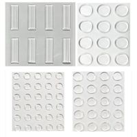 1Sheet Silicone Self Adhesive Buffer Pads Door Stopper Cabinet Bumpers Wall Protector Refrigerator Anti-crash Pad Home Supplies Decorative Door Stops