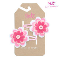 SATI-กิ๊บติดผม-1ST. FLOWER / P&amp;W SNAP CLIP-FCA008